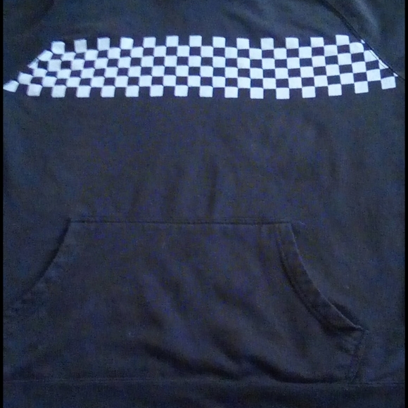 Black Checkered Hoodie - Picture 5 of 5